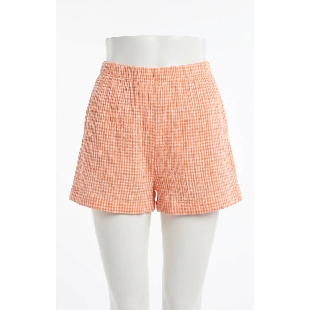 NEW Z SUPPLY classic gingham short in cantaloupe